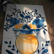 手工艺术磁砖花园陶，瓷画里斯本风格，壁画巴瓷砖陶瓷葡萄牙
