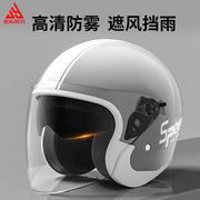 国标3C认证电动摩托车头盔男女士四季通用半盔电瓶车夏季安全盔