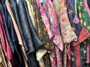 （908元-1888元）重磅花色绢纺100%桑蚕丝面料连衣裙