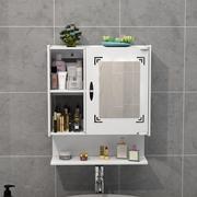 淑卫生间镜子带置物架一体镜柜单独储物梳妆台壁挂浴室储物柜洗手
