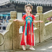 女童汉服秋装2024童装汉服中国风儿童古装汉服超仙连衣裙