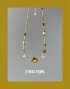 春妤chunyu原创设计“金箔”复古vintage风情，项链小众锁骨链