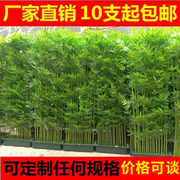 仿真竹子室内装饰加密塑料假竹子隔断屏风室外人造竹仿真植物造景