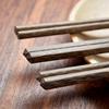 筷子家用实木鸡翅木筷子10双装防滑霉长快子，无漆无蜡十双原木餐具