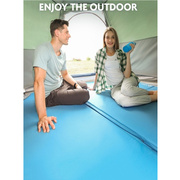 户外六角自动充气垫折叠加宽加厚坐垫便携露营防潮垫野餐帐篷地垫
