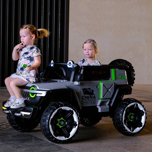大型儿童电动汽车四轮遥控越野宝宝玩具车可坐大人双人四驱小孩车