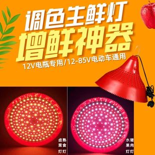 led低压生鲜灯调光水果灯，电瓶电动车熟食，灯12v60伏摆摊夜市灯