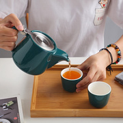 北欧大容量陶瓷冲茶壶单壶创意茶道分离泡茶壶家用花茶壶茶具套装