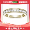 vir jewels1 克拉女士钻石结婚戒指，14K 黄金槽镶经典钻石结婚戒