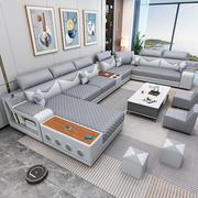 乳胶可拆洗布艺沙发，简约现代大小户型，客厅整装多功能家具组合