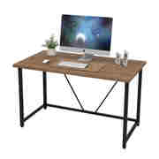 促书桌现代简约电脑桌，台式写字桌转角组合办公桌子橡木色11060厂