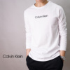 美国calvinklein男ck春季时尚，百搭休闲全棉，圆领长袖t恤