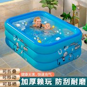 宝宝婴儿家用儿童小孩游泳家庭泳池可折叠超大型R大人游泳池桶充