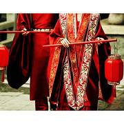 大红色手提汉服灯笼明制宋制婚纱照拍摄道具中式古典风灯笼结婚