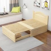 多功能沙发床简约现代实木，成人单人小户型拼接床抽拉床伸缩床