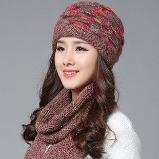 毛线帽子女冬天韩版加厚保暖手工编织羊毛帽子女中老年人妈妈帽冬