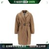 99新未使用香港直邮maxmara女士大衣棕色greenc-051