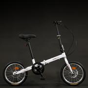 16寸折叠自行车超轻便携自行车女上班小型自行车成人男单车