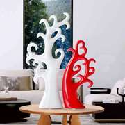 家居饰品个性现代时尚摆件客厅 装饰陶瓷工艺摆设 创意爱情树