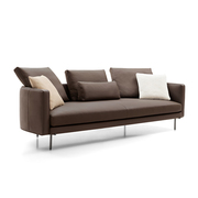 澳伊玛意式极简异形转角沙发，组合小户型客厅沙发北欧真皮沙发