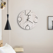挂钟客厅家用时尚大气装饰北欧时钟网红钟表墙上壁钟创意极简挂表