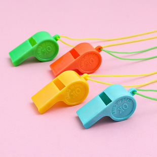 塑料口哨儿童玩具加油吹口哨子裁判哨球迷挂绳运动会口哨