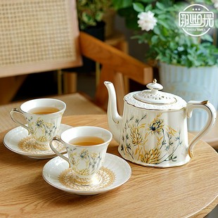 那些时光英式茶壶欧式咖啡杯，轻奢陶瓷法式下午茶具花茶杯子套装