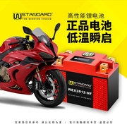 美国W锂电池适用于QJ钱江赛800摩托车电池摩托车电瓶锂电瓶