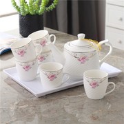 欧式茶具套装泡茶壶茶杯家用陶瓷水具套装客厅大容量冷热水壶水杯
