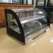 定制富祺商用恒温弧形台式保温展示柜 加热恒温展示柜 玻璃保温展