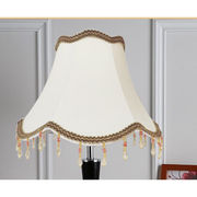 灯具配件欧式台灯灯罩，卧室床头壁灯灯罩复古布艺，e27螺口落地灯罩