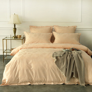 高端家纺套件全棉提花 床上用品 床品四件套1.8米60支贡缎纯棉床