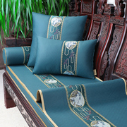 新中式科技布沙发垫实木沙发套巾，靠背巾盖布四季通用防滑垫可定制