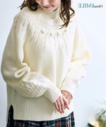 日本23秋冬女显瘦宽松蝙蝠袖清新套头毛衣有加大码l-10l