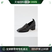 香港直邮潮奢 aeyde 女士 Anka 小牛皮黑色平底鞋 AEYDE30120