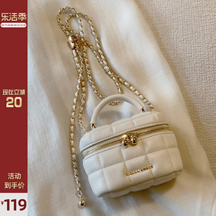 cierrakorey白金香风盒子包包，女2024质感，链条单肩斜挎小包