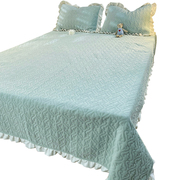 加厚牛奶绒床盖单件冬季榻榻米，床盖三件套水晶，珊瑚绒夹棉床单炕盖