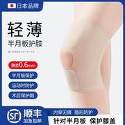 日本半月板损伤护膝女专业男膝盖髌骨关节，薄款保护套跑步运动护具