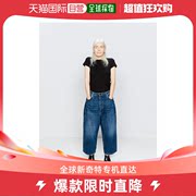 香港直邮潮奢raey女士，短款垂坠有机棉，低腰宽松牛仔裤