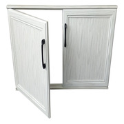 橱柜门全铝带框门板免打孔安装瓷砖，大理石柜体室外洗手池柜门