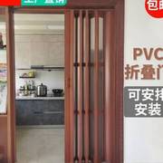 室内推拉pvc亚克力折叠门卫生间衣帽间商铺门家用简易店铺隔断门