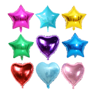 18寸五星心铝膜氦气球婚庆用品生日铝箔气球婚礼婚房布置装饰气球