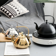 加厚不锈餐厅钢饭店茶水壶，泡茶壶烧水壶，带滤网酒店家用电磁炉水壶