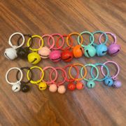 彩色烤漆铃铛钥匙圈环学生包包钥匙扣饰品挂饰创意小礼物