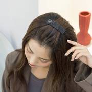 韩版水钻发夹成人低调黑色bb夹女士刘海边(刘，海边)夹盘发后脑勺碎发卡顶夹