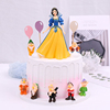 儿童生日蛋糕装饰摆件白雪公主与七个小矮人公仔，女孩玩具烘焙插件
