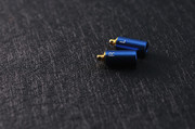 金属蓝色mmcx通用型，se535215se846耳机插针diy插针镀金