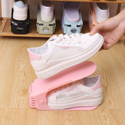 家用省空间客厅鞋子收纳架可调节简易双层鞋架塑料一体式鞋托架子