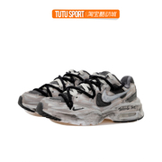 球鞋定制 Nike Air Max Fusion灰色街区做旧风麻绳男女低帮跑步鞋