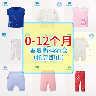 0-12个月丽婴房儿童夏款短袖上衣男女童宝宝T恤打底衫-6